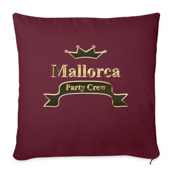 Majorque - Housse de coussin décorative 45 x 45 cm - bordeaux - Devant