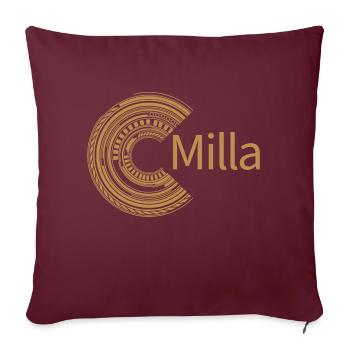 Pour Milla - Housse de coussin décorative 45 x 45 cm - bordeaux - Devant