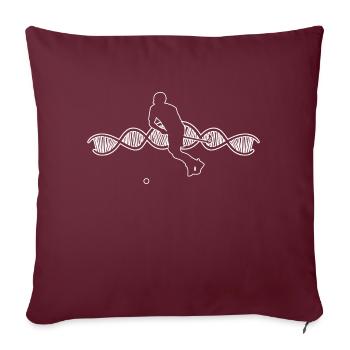 Hockey sur gazon cadeau Floorball Joueur de hockey - Housse de coussin décorative 45 x 45 cm - bordeaux - Devant