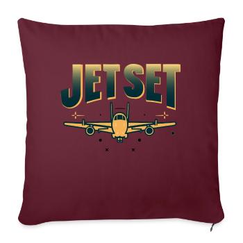 AVIONS - Housse de coussin décorative 45 x 45 cm - bordeaux - Devant