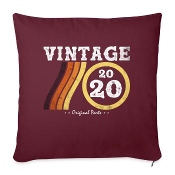 Millésime 2020 - Classique Édition Limitée Rétro 4 - Housse de coussin décorative 45 x 45 cm - bordeaux - Devant