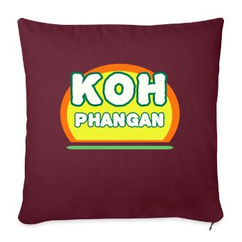 Fullmoon party - Koh Phangan - Sofakissenbezug 45 x 45 cm - Burgunderrot - Vorne