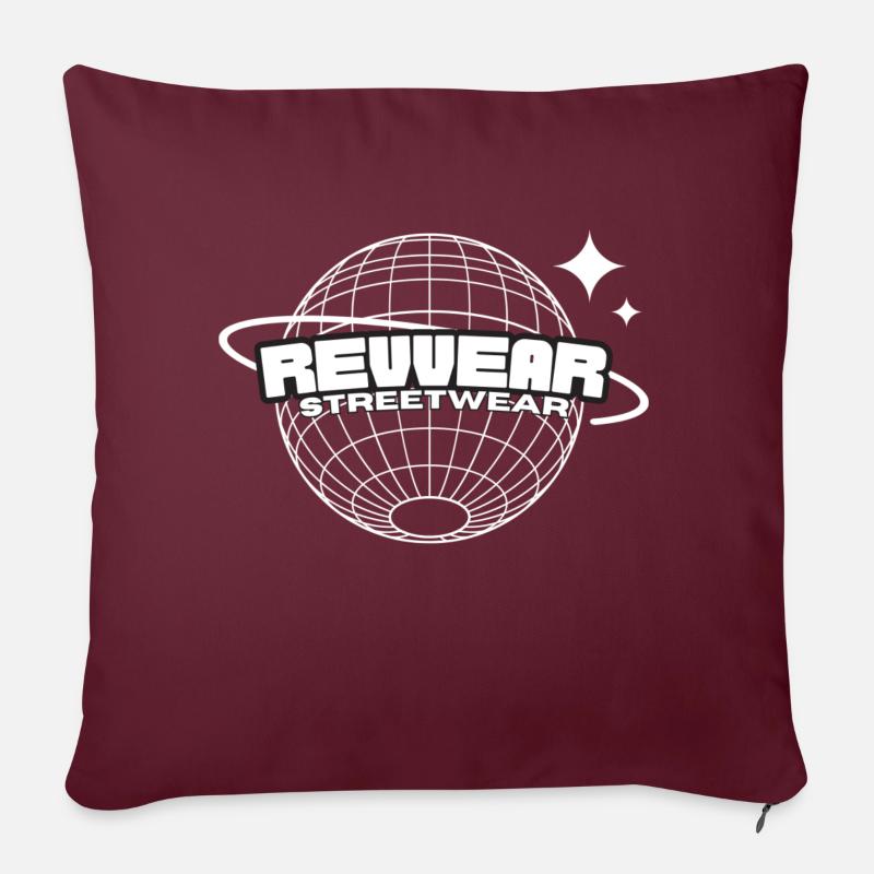 revvear - Sofakissenbezug 45 x 45 cm - Burgunderrot