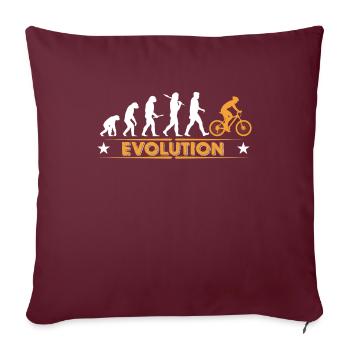 Mountainbike Evolution - orange/weiss - Sofakissenbezug 45 x 45 cm - Burgunderrot - Vorne