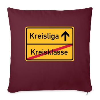 ortsschild_kreisklasse_f3 - Sofa pillowcase 17,3'' x 17,3'' (45 x 45 cm) - burgundy - Front