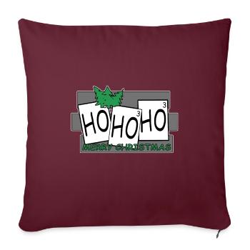 Christmas Christmas Christmas Christmas - Sofa pillowcase 17,3'' x 17,3'' (45 x 45 cm) - burgundy - Front