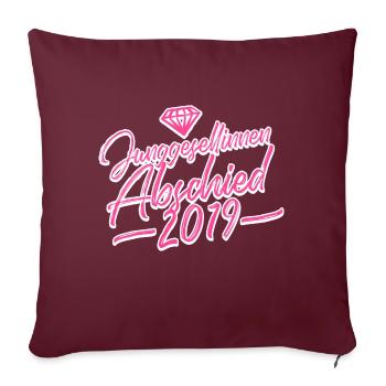 partie de poule 2019 diamant - Housse de coussin décorative 45 x 45 cm - bordeaux - Devant