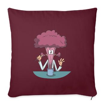 Chimiste explosion chimiste - Housse de coussin décorative 45 x 45 cm - bordeaux - Devant