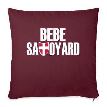 bebe savoyard - Housse de coussin décorative 45 x 45 cm - bordeaux - Devant