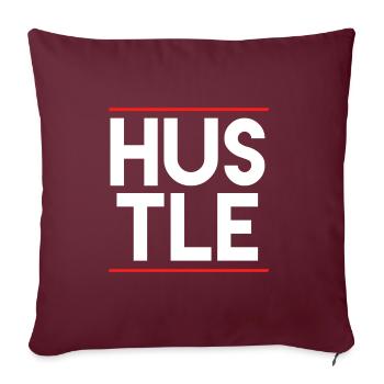 Hustle - Sofakissenbezug 45 x 45 cm - Burgunderrot - Vorne
