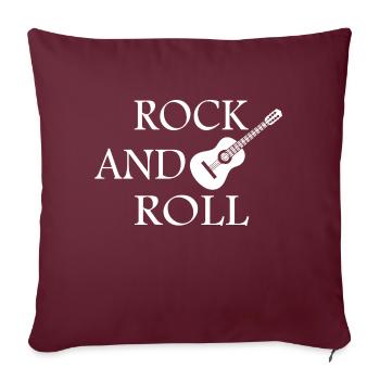 Rock Musik Rock and Roll - Housse de coussin décorative 45 x 45 cm - bordeaux - Devant