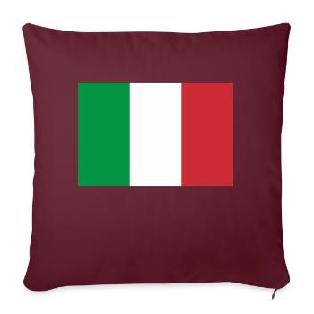 Flagge Italien / Italienische Flagge - Sofakissenbezug 45 x 45 cm - Burgunderrot - Vorne
