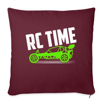 RC Time Model Voiture Télécommande - Housse de coussin décorative 45 x 45 cm - bordeaux - Devant