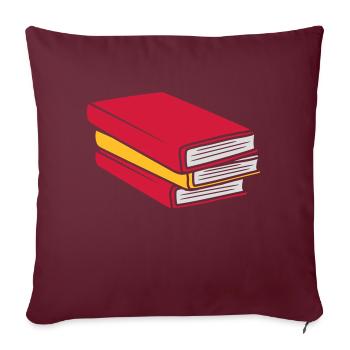 Concevoir des bandes dessinées empilées - Housse de coussin décorative 45 x 45 cm - bordeaux - Devant