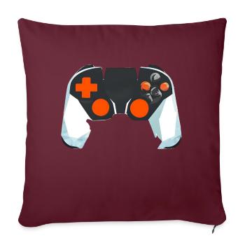 Gamer Controller Gaming Gaming Gamer Jeu vidéo - Housse de coussin décorative 45 x 45 cm - bordeaux - Devant