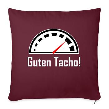 Guten Tacho – Du liebst die Geschwindigkeit - Sofakissenbezug 45 x 45 cm - Burgunderrot - Vorne