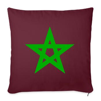 Maroc - Housse de coussin décorative 45 x 45 cm - bordeaux - Devant