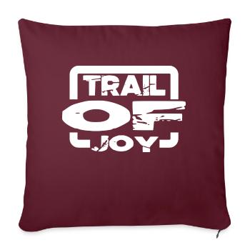 extreme biking gift blissful journey - Sofakissenbezug 45 x 45 cm - Burgunderrot - Vorne