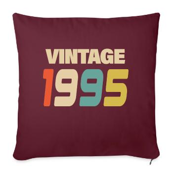 1995 Vintage Retro Classic 1995 - Sofakissenbezug 45 x 45 cm - Burgunderrot - Vorne