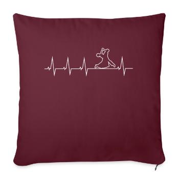 J’adore la valse - Housse de coussin décorative 45 x 45 cm - bordeaux - Devant