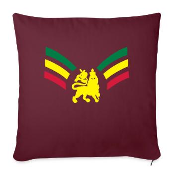 reggae_ambassador_3clr - Housse de coussin décorative 45 x 45 cm - bordeaux - Devant