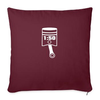 piston - Housse de coussin décorative 45 x 45 cm - bordeaux - Devant