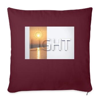 lumière - Housse de coussin décorative 45 x 45 cm - bordeaux - Devant