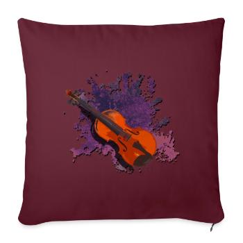 geige - Sofakissenbezug 45 x 45 cm - Burgunderrot - Vorne