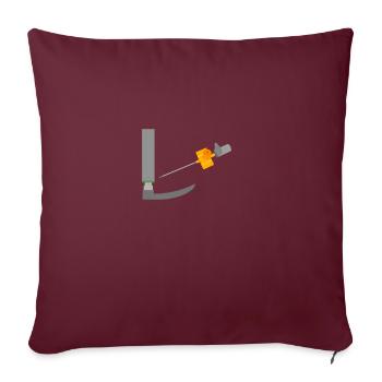 Service d'ambulance Anesthésiste Médecin urgentiste Laryngoscope iV - Housse de coussin décorative 45 x 45 cm - bordeaux - Devant