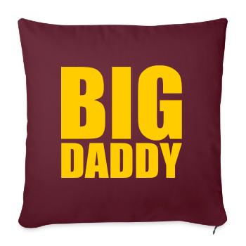 BIG DADDY - Housse de coussin décorative 45 x 45 cm - bordeaux - Devant