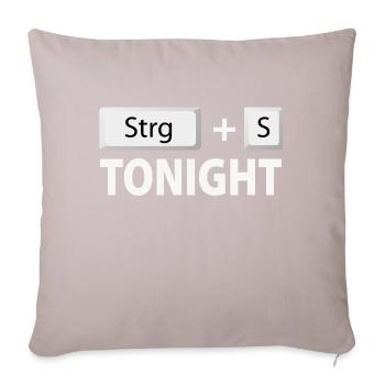 Save (Ctrl + S) tonight - Sofa pillowcase 17,3'' x 17,3'' (45 x 45 cm) - light taupe - Front