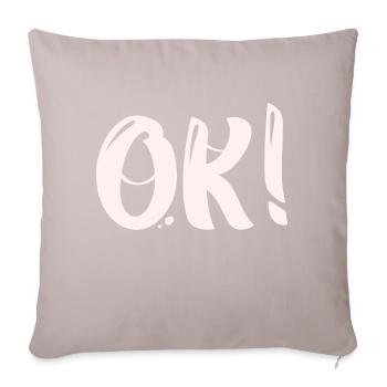 Yes - Ok - Sofa pillowcase 17,3'' x 17,3'' (45 x 45 cm) - light taupe - Front