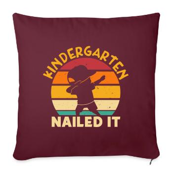 Kindergarten Nailed It - Sofakissenbezug 45 x 45 cm - Burgunderrot - Vorne
