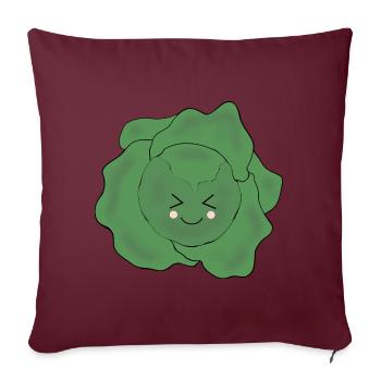 Salade Légumes Costume Carnaval Carnaval Partenaire Chemise - Housse de coussin décorative 45 x 45 cm - bordeaux - Devant
