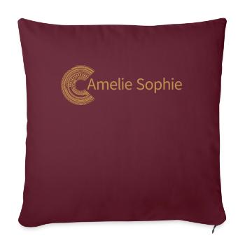 Pour Amélie Sophie - Housse de coussin décorative 45 x 45 cm - bordeaux - Devant