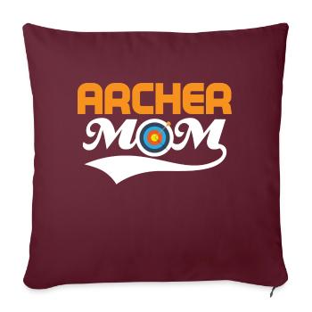 Archer Mom Bow & Arrows Target Archery - Sofakissenbezug 45 x 45 cm - Burgunderrot - Vorne