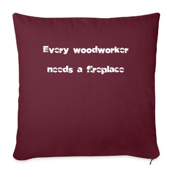 geek carpenter jokes tshirts lumberman carpenter - Sofakissenbezug 45 x 45 cm - Burgunderrot - Vorne