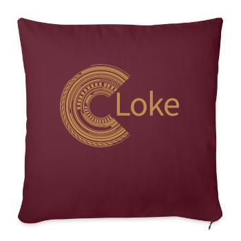 Für Loke - Sofakissenbezug 45 x 45 cm - Burgunderrot - Vorne