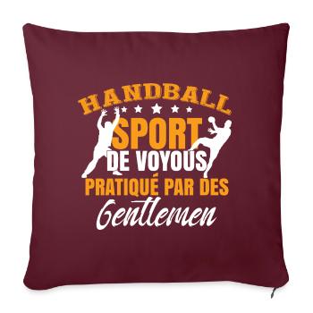 Sport De Voyous Pratiqué Par Des Gentlemen - Housse de coussin décorative 45 x 45 cm - bordeaux - Devant