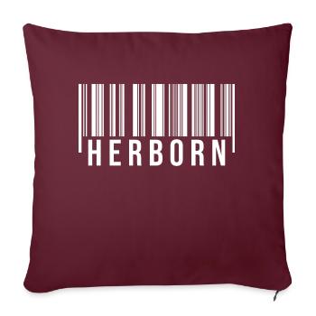 Herborn Westerwald - Sofakissenbezug 45 x 45 cm - Burgunderrot - Vorne