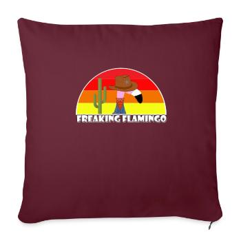 CowboyFreak (en anglais seulement) - Housse de coussin décorative 45 x 45 cm - bordeaux - Devant