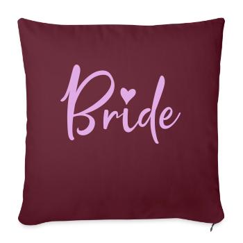 bride - Sofakissenbezug 45 x 45 cm - Burgunderrot - Vorne