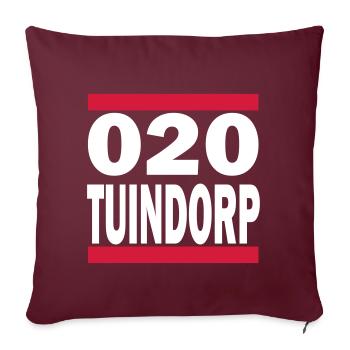 Garden Village - Housse de coussin décorative 45 x 45 cm - bordeaux - Devant
