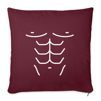 Sixpack à emporter! - Housse de coussin décorative 45 x 45 cm - bordeaux - Devant