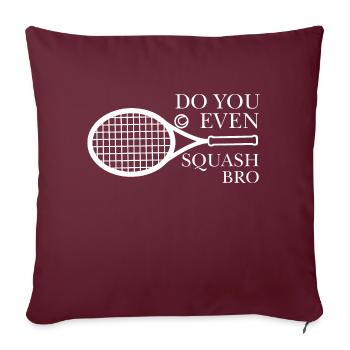 Squash - Housse de coussin décorative 45 x 45 cm - bordeaux - Devant