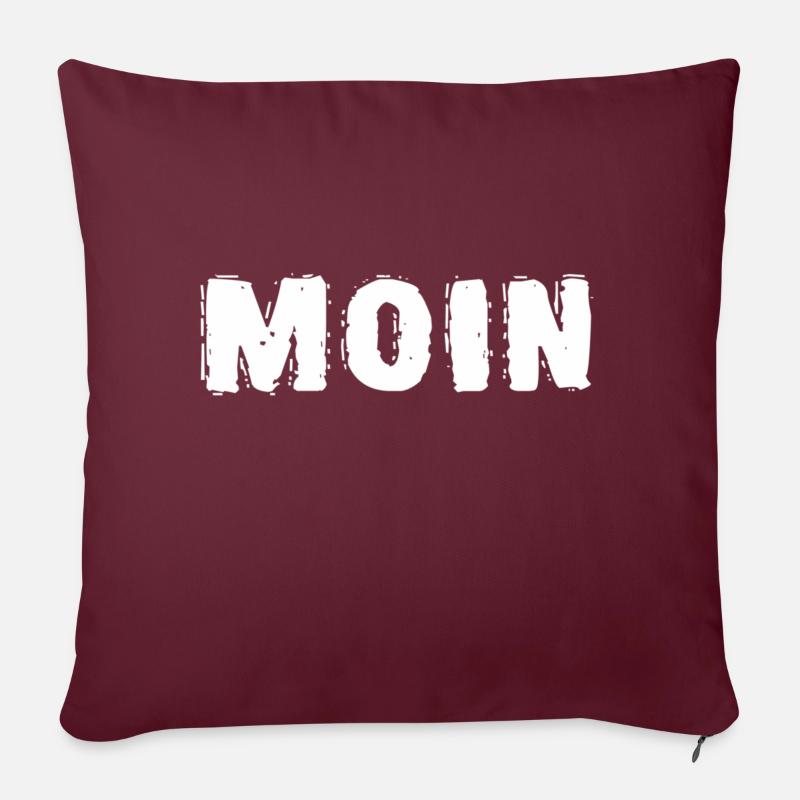 MOIN - Sofakissenbezug 45 x 45 cm - Burgunderrot