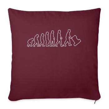 Warehouse Workers Warehouse Logistics Evolution Logistics - Sofa pillowcase 17,3'' x 17,3'' (45 x 45 cm) - burgundy - Front