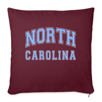 North carolina - Sofakissenbezug 45 x 45 cm - Burgunderrot - Vorne