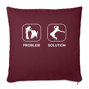 Breakdancers Danse Danseurs Breakdance Dancesport - Housse de coussin décorative 45 x 45 cm - bordeaux - Devant