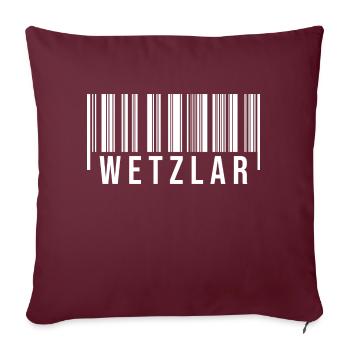 Wetzlar Westerwald - Sofakissenbezug 45 x 45 cm - Burgunderrot - Vorne